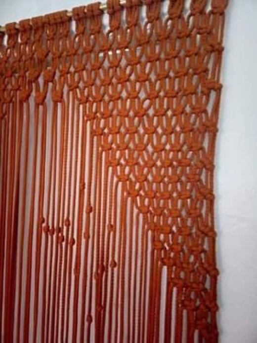 Rideau en macramé - Meubles et décoration en Tunisie
