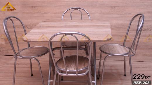 Table + 4 Chaise - Meubles et décoration en Tunisie