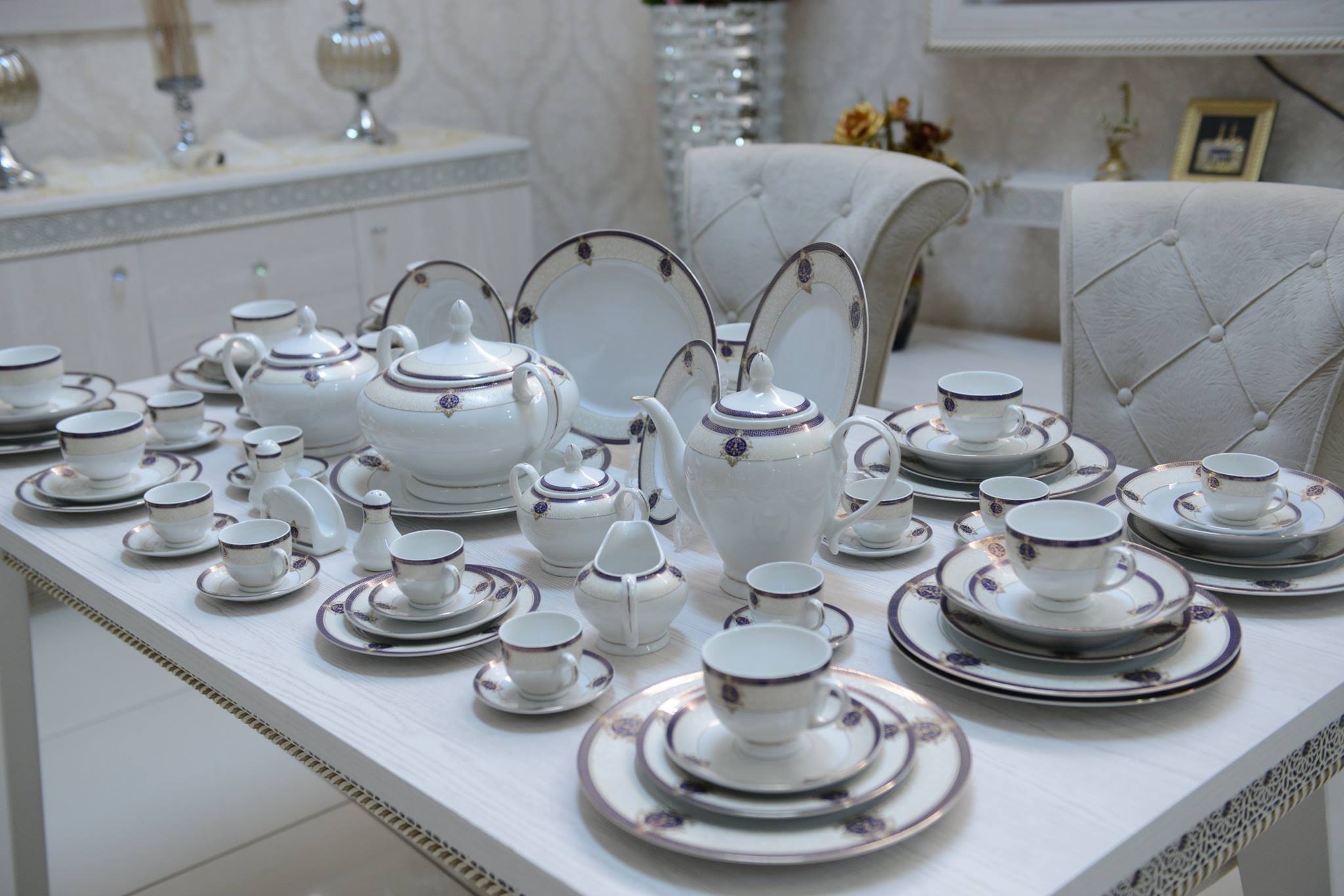 Service porcelaine sultan 98 pièces - Meubles et décoration Tunisie